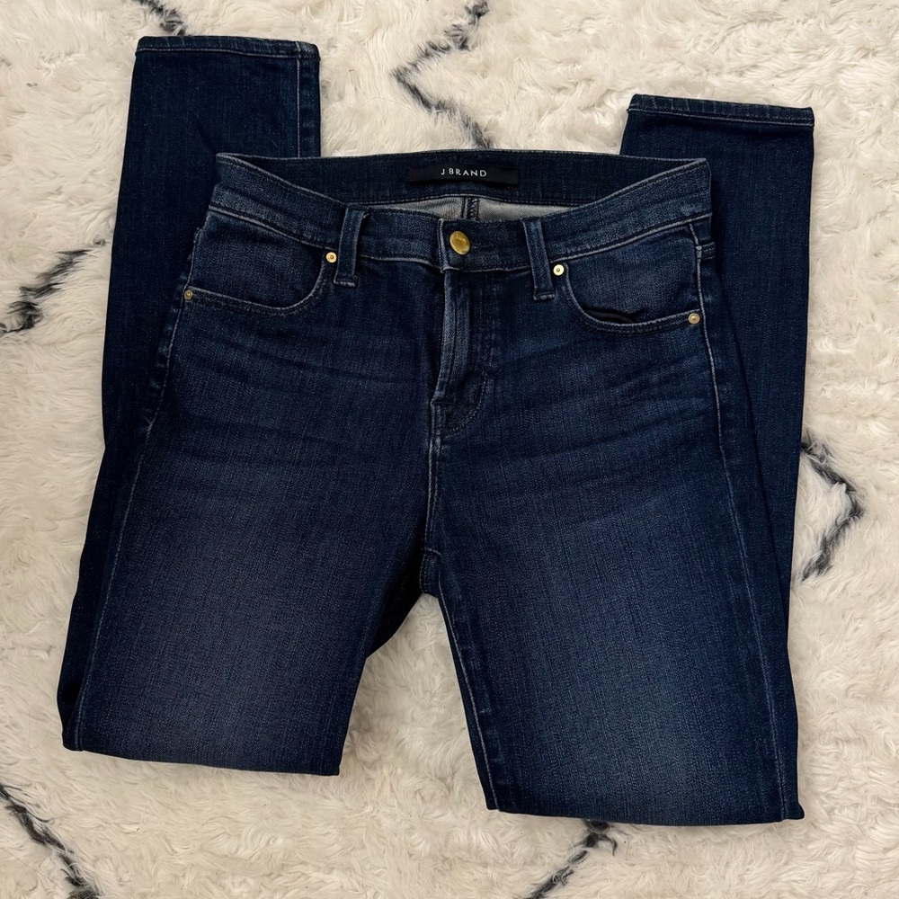 J Brand Mid Rise Luxe Stretch skinny jeans
